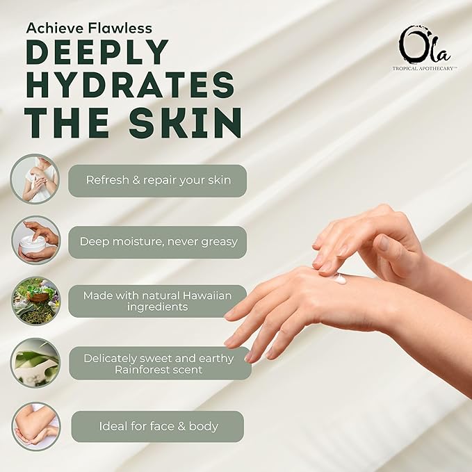 Ola Rainforest Body Lotion with Pure Tropical Oils and Plant Extracts - 8.45 Fl Oz