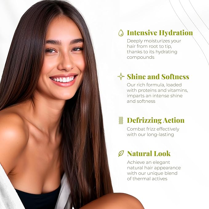 Expert Hair Bio Protein Straightening & Smoothing Kit – Protein Keratin straightening + Gold Repair Mask for Ultimate Hair Transformation – Straight, Silky, Moisturized Hair