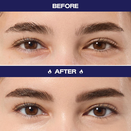 ALLEYOOP Swift Eyebrow All-In-1 Brow Definer with Built-In Sharpener & Spoolie Brush, Water & Smudge Resistant and Eyebrow Pencil for Women, Natural Matte Finish, Vegan, Cruelty-Free (Medium Brown)