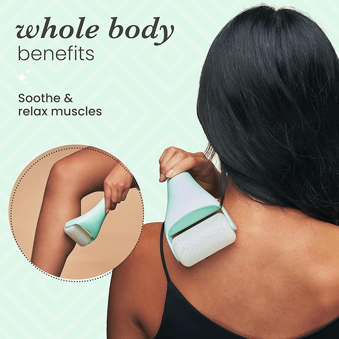 Sdara Ice Roller in Mint Color with White Roller Head