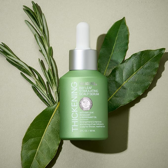 ORLANDO PITA Bay Leaf Stimulating Scalp Serum For All Hair Types, Supports The Appearance Of Fuller & Thicker Hair, Designed To Reduce Visual Signs Of Hair Shedding, 60-Day Supply, 2 Fl Oz (Pack of 2)