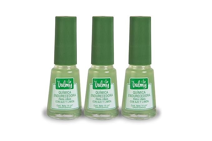 2in1 Nail Hardener Garlic Nail Polish & Lemon Nail Whitener Base Coat Nail Polish for Yellow Toenail, Endurecedor de Uñas, 0.47 Ounce, Pack of 3