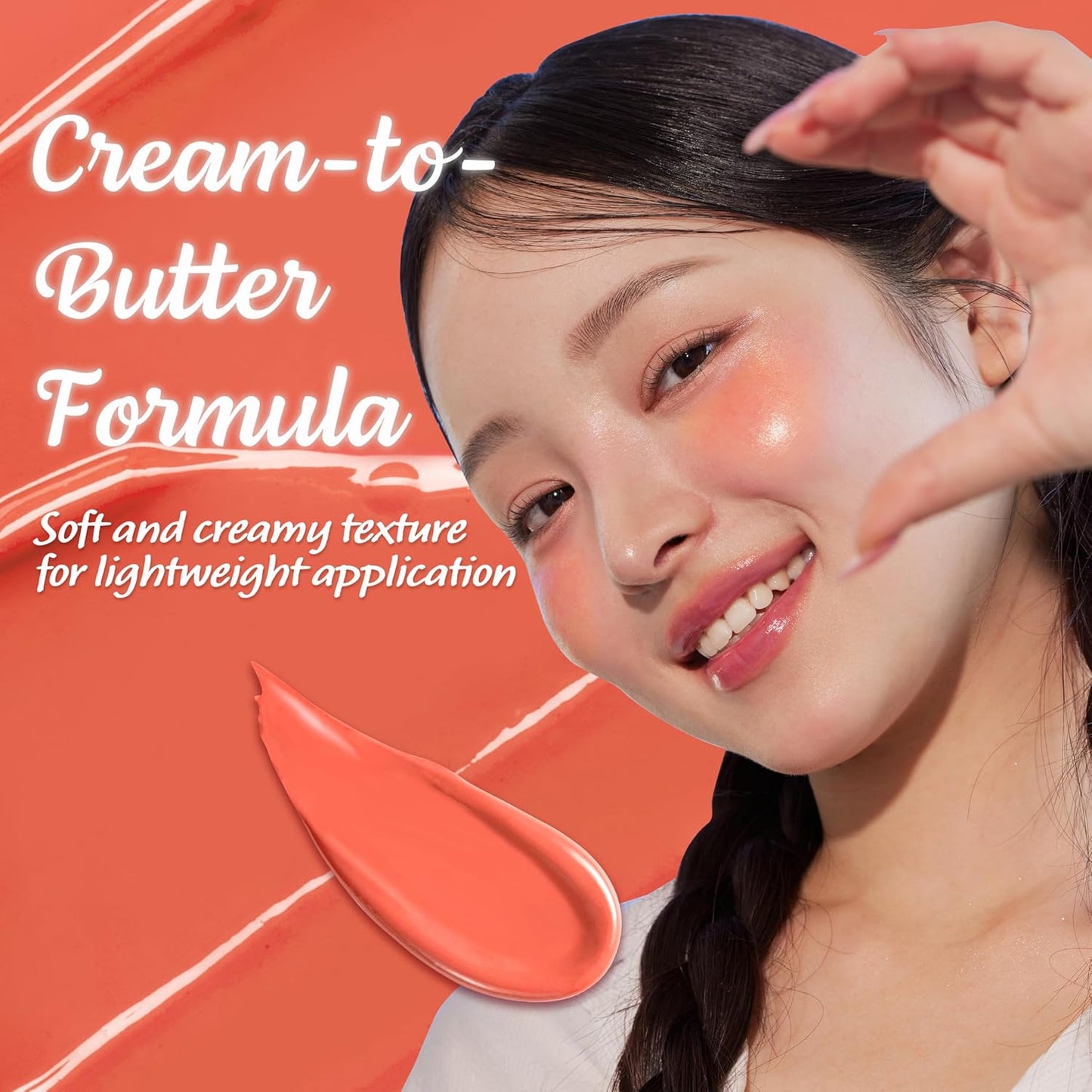 Touch in Sol In My Heart Stick Blush (#Sunset Coral) – Cream Blush Stick for Cheeks, Eyes & Lips – Korean Makeup Cheek – Creamy, Blendable Milk Blush for Dewy Glow, Natural Finish, k beauty (0.21 Oz)