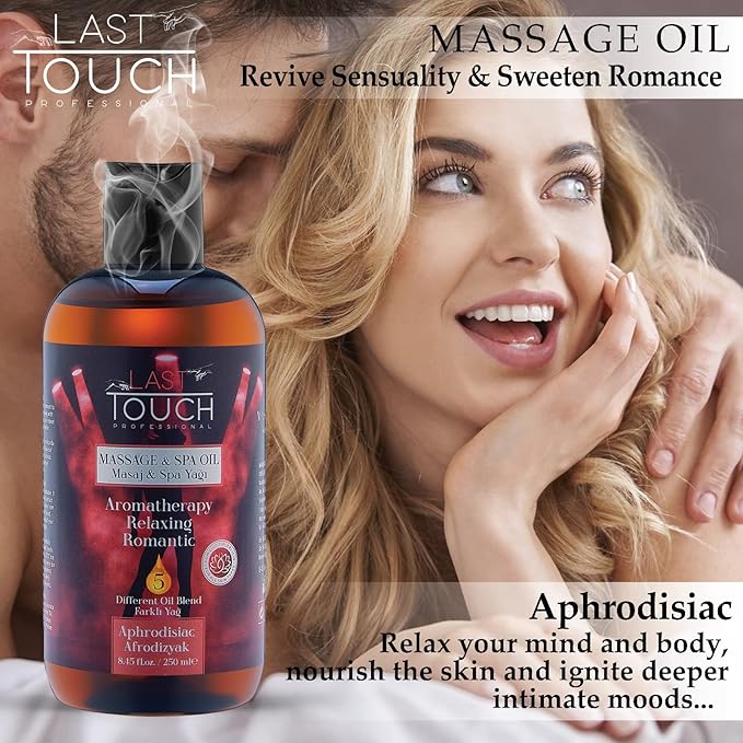 Aphrodisiac Sensual Massage Oil for Couples Sexual - Massage Oils for Date Night - Massage Oil for Massage Therapy - Aromatherapy Oil for Intimate Moments and Enhanced Stimulation