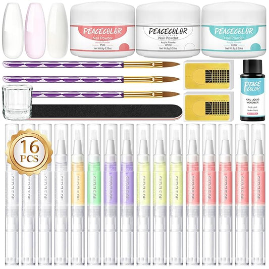 Peacecolor Cuticle Oil Pen Acrylic Nail Kit