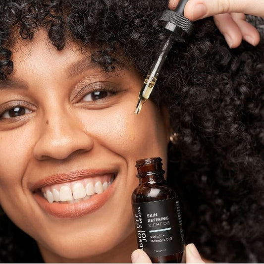 Retinol Oil Serum with Vitamin C, Skin Refining Night Oil for Fine Lines and Hyperpigmentation with Sensitive Skin Friendly Granactive Retinoid - Unscented - 1 Fl Oz Full Size