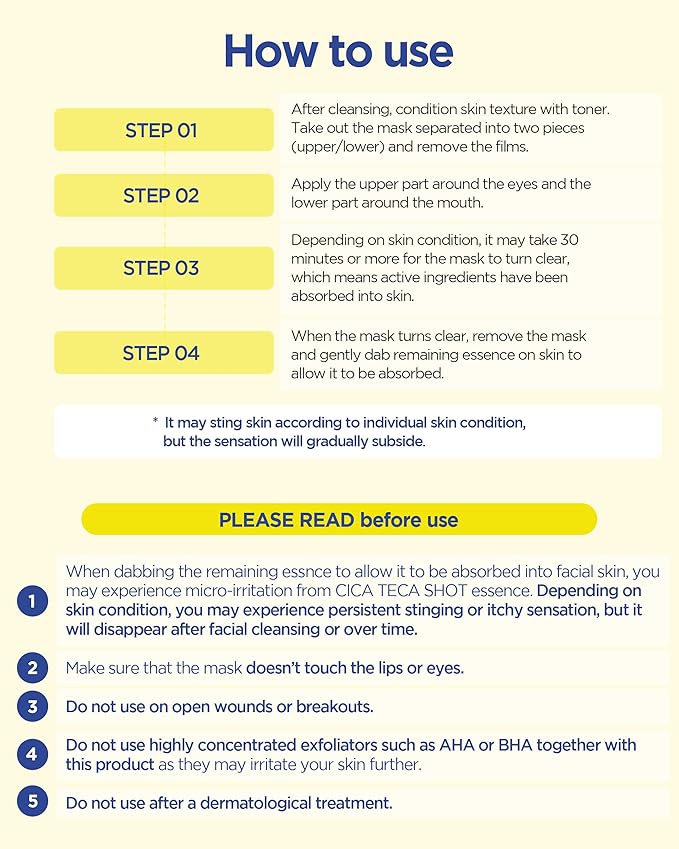 CKD Vita C Teca Blemish Shot Mask - Hydrogel Firming Face Mask Sheet with Pure Vitamin C & Centella Asiatica, Radiance, Relief for Dark Spots & Blemishes, 5 sheets
