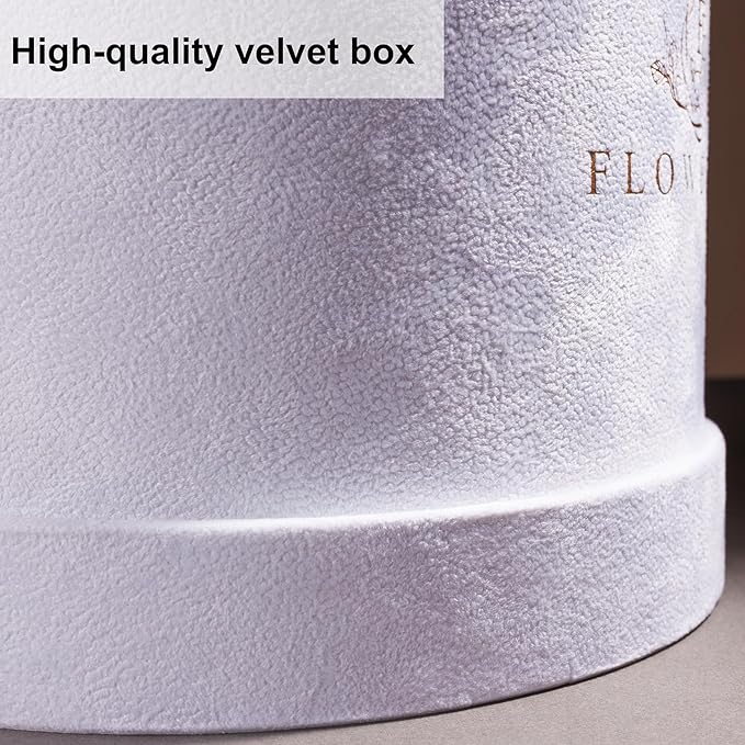 17 Flowers in a Luxury Suede Box, Birthday Gifts for Women, Preserved Flowers, Mothers Day Roses Gift for Mom, Black