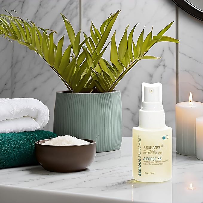 Vitamin A Force XR Retinol Serum Concentrate - Micro Exfoliate & Resurface for Radiant Skin - For Lines, Wrinkles - Pore Minimizer - Encapsulated Retinol for Anti-Aging - Serious Skincare - 1 Oz.