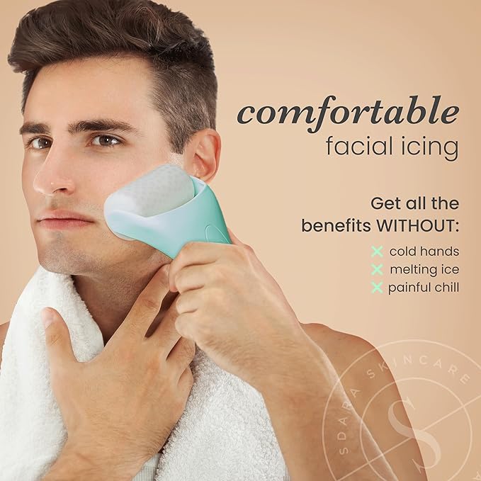 Sdara Ice Roller in Mint Color with White Roller Head