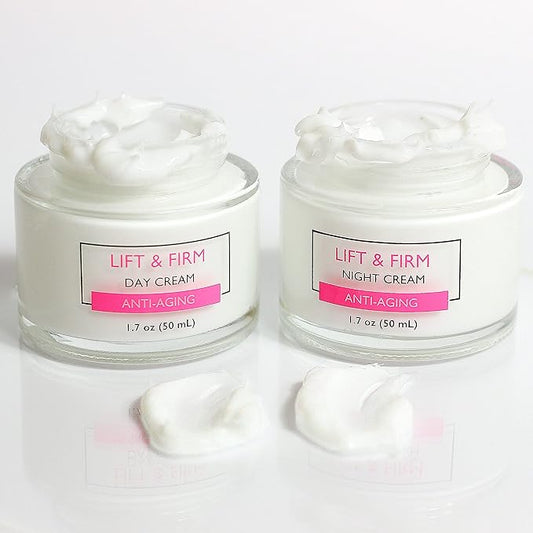 SpaScriptions Clinicals- Lift & Firm Day & Night Cream Set with Collagen - 2 Pack (1.7oz)