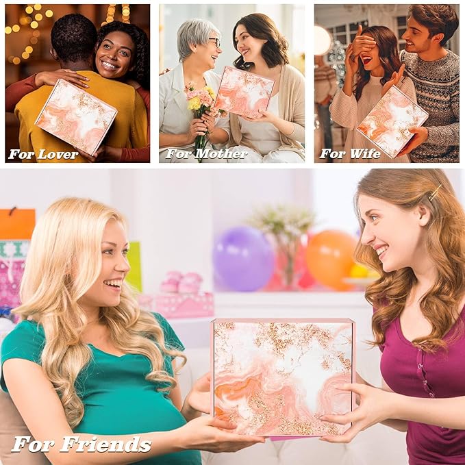 Relaxing Spa Kit Gift Basket Set - Birthday Gifts for Women - Gift for Wife, Mom, Sister, Girlfriend, Friends (Pink)