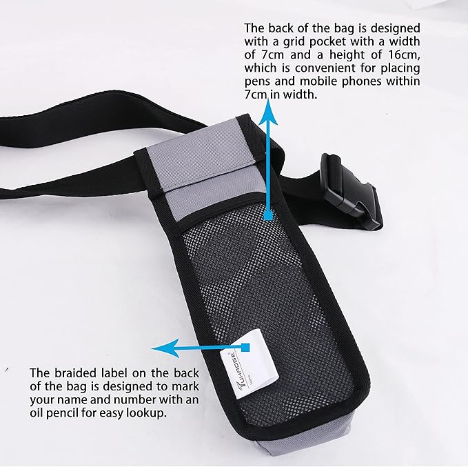 Massage Oil Holster Massage Bottle Bag Lotion Holster Massage Therapist Massage Oil Holster Massage Lotion …(1kd9D-Gray)
