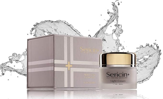 Sericin Plus Nourishing Night Cream. Recharge and Nourish your Skin at Night. SILK Inspired Skincare. For all Skin Types.
