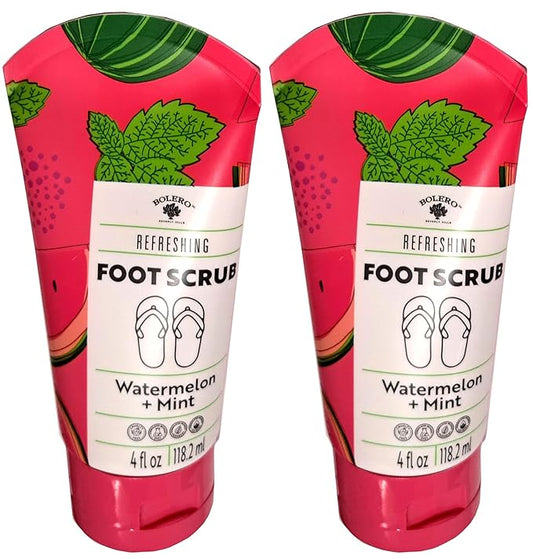 Refreshing Foot Scrub - Watermelon & Mint 4fl oz. 118.2ml (Set of 2 Pack)