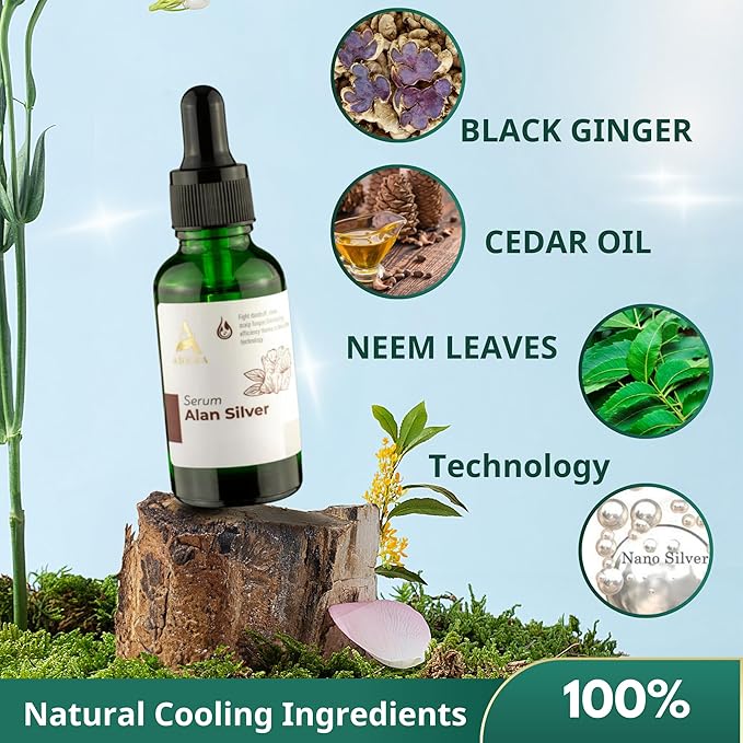 ABERA Alan Silver Serum - Clinically Proven to Soothe Irritated Skin and Improve The Appearance of Skin with Mild to Moderate Psoriasis