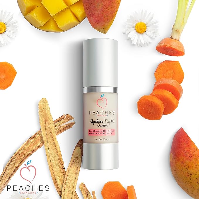 Retinol Serum for Face – Vitamin A Concentrate to Support Radiant, Even-Looking Skin – Plant-Based Facial Formula – Ageless Night Serum (1 oz)