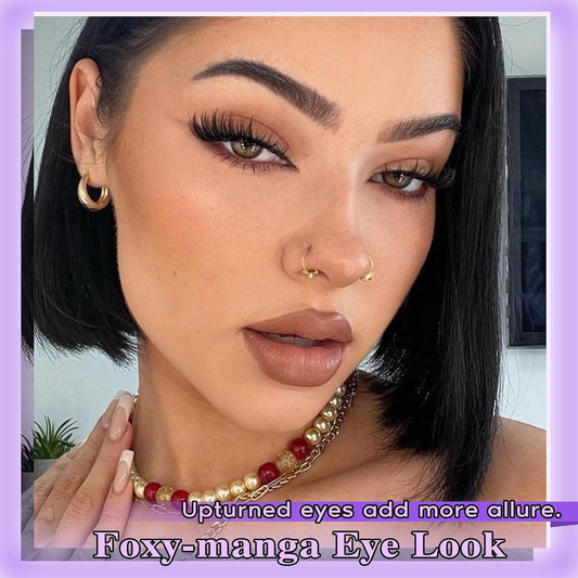 Manga Lash Cluster Kit Wispy Lashes Clusters Fluffy Eyelash Clusters Upturned Foxy Cluster Eyelash Extensions Kit D Curl Fairy Eyelash Extension Kit 10-16mm Individual Lashes Kit