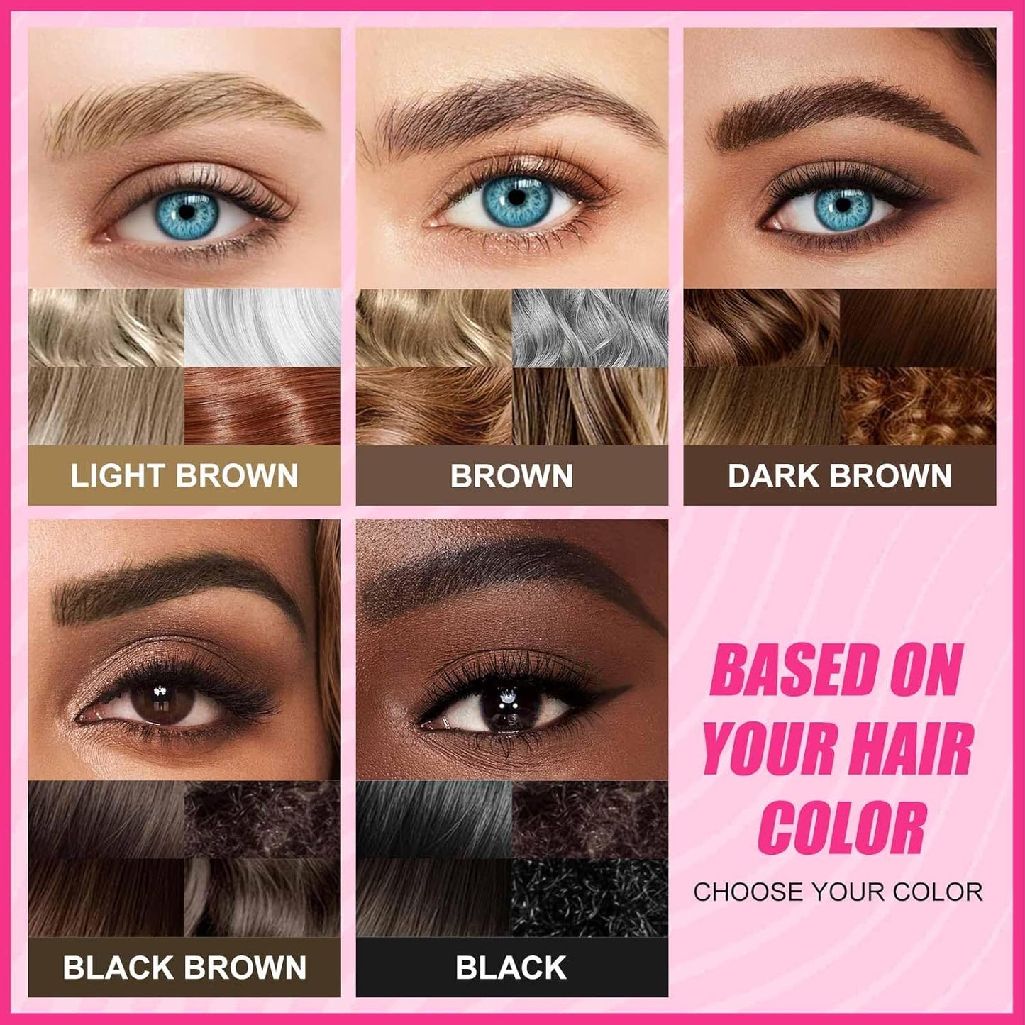 Microblading Eyebrow Pencil, Waterproof Eyebrow Pencils for Women Brown Hair Like Natural Liquid Brow Contouring Pen, 2-in-1 Dual-Ended Eye Brow Filler Pen with Precise Micro-Fork-Tip, Medium Brown