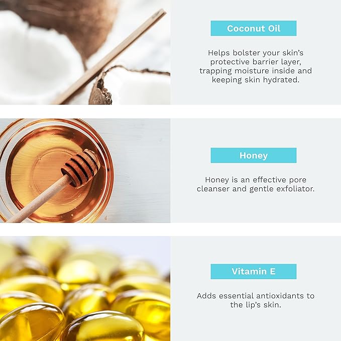 Rebels Refinery 3-Piece Skull-Shaped Lip Balm Bundle - Black - Mint, Vanilla & Passion Fruit