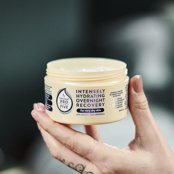 Pro Hydrate Five Body Moisturising Overnight Recovery 150 ml with Ceramides and Vitamin B5, Perfect for Dry Skin, Vegan Friendly, Cruelty Free