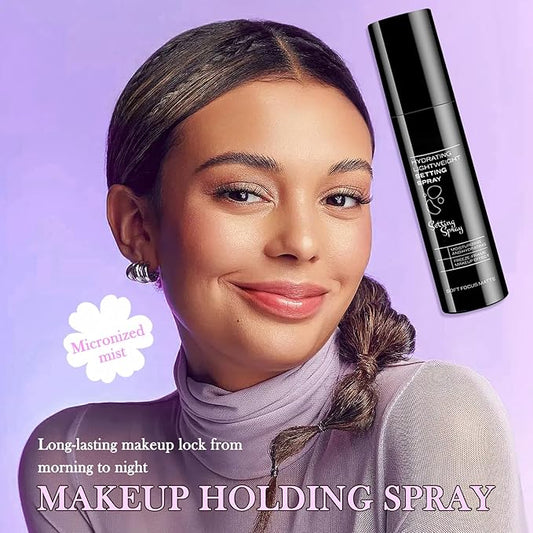 2PCS Hydrating Setting Spray,Long Lasting Makeup Setting Spray Set,Glowing and Matte Finishing Facial Mist,Lightweight Oil Control Face Mist for Make Up, 3.5 Fl Oz