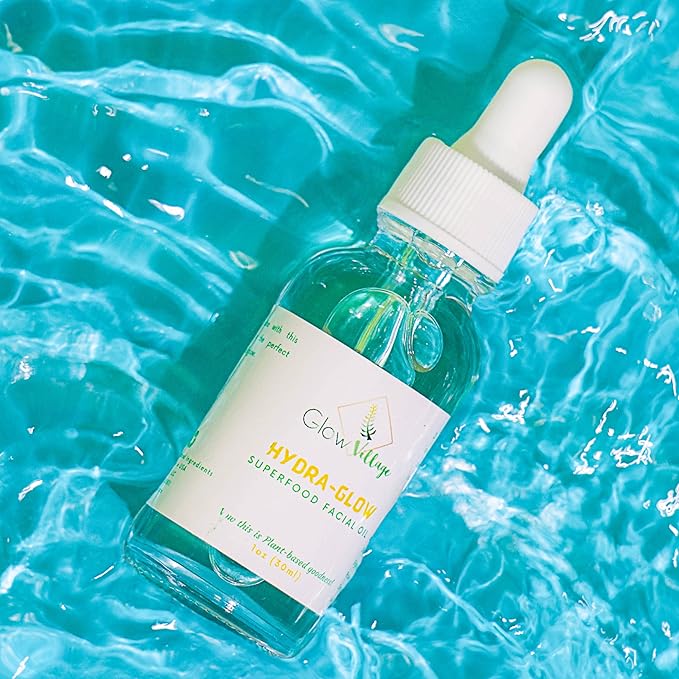 Hydra-Glow Superfood Facial Oil | Skin-Smoothening, Nutrient- Rich, Fragrance-free, Lightweight | Vitamin E, Baobab, Avocado and Jojoba Oils | Day and Night oil | 1 oz