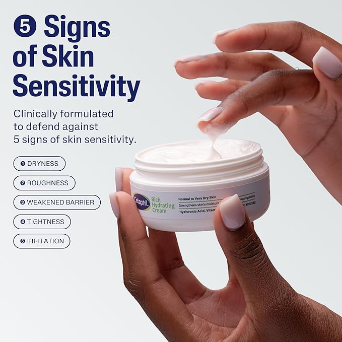 CETAPHIL Rich Hydrating Night Cream For Face, With Hyaluronic Acid, 1.7 oz, Moisturizing Cream For Dry To Very Dry Skin, No Added Fragrance, (Packaging May Vary)