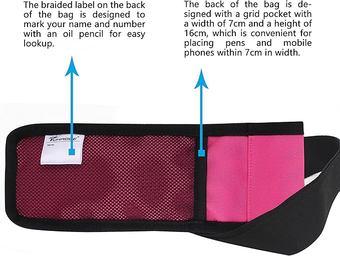 Massage Oil Holster Bottle Bag - Lotion Holster for Massage Therapists (1kd9D-Rose Red)