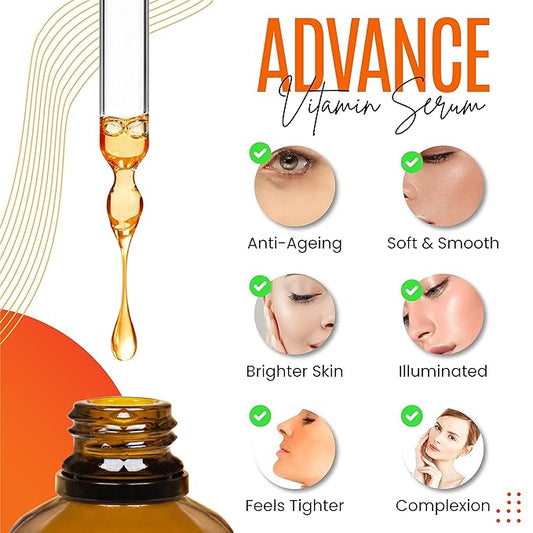 30% Vitamin C Serum for Face, Hyaluronic Acid & Vitamin E - Natural & Organic Anti Wrinkle & Skin Rejuvenator Moisturizer Vitamin C for All Skin - Anti Aging Serum (2 FL OZ)