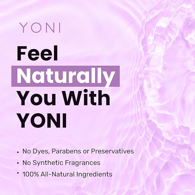 Yoni All-Natural Intimate Care Oil | Powerful Plant-Based Herbal Oil for Intimate Areas | Odor Control, Menstrual Support, Natural pH Balance | Women-Owned (Lavender)
