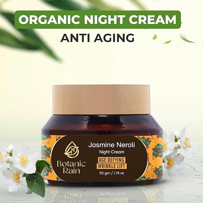 Organic Face Moisturizer With SPF With Rose Eladi And Night Cream With Jasmine Neroli Natural Ayurveda Products Suitable For All Skin Types, For Women And Men