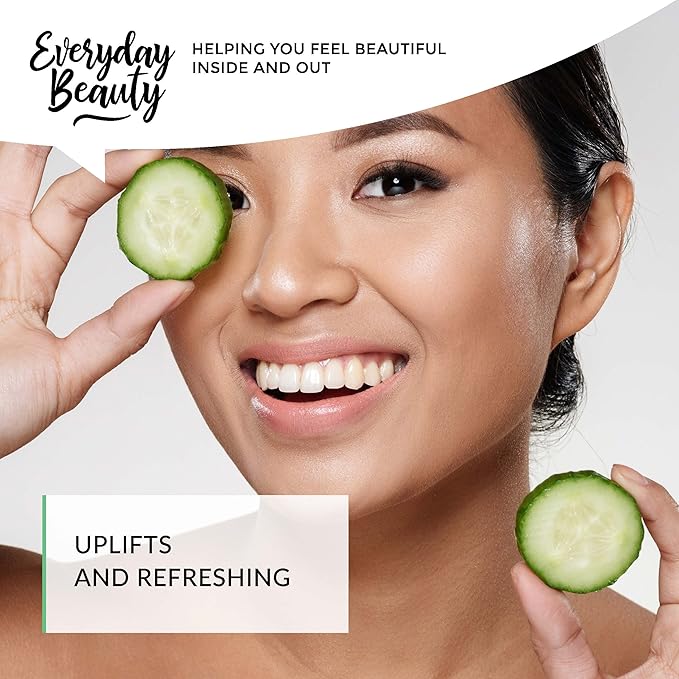 Cucumber Hydrosol Facial Toner - All Natural Hydrating Spray Mist for Face and Hair - 100% All Natural Cucumber Water Hydrosol 4oz with Fine Mist Cap