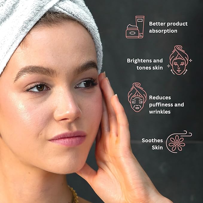 Cristy Premium Face Roller & Gua Sha Set, Jade Roller Beauty Massage Tool, for Face, Neck and Body Muscle Relaxing, Relieve Fine Lines and Wrinkles Crystal Clear Quartz (White)