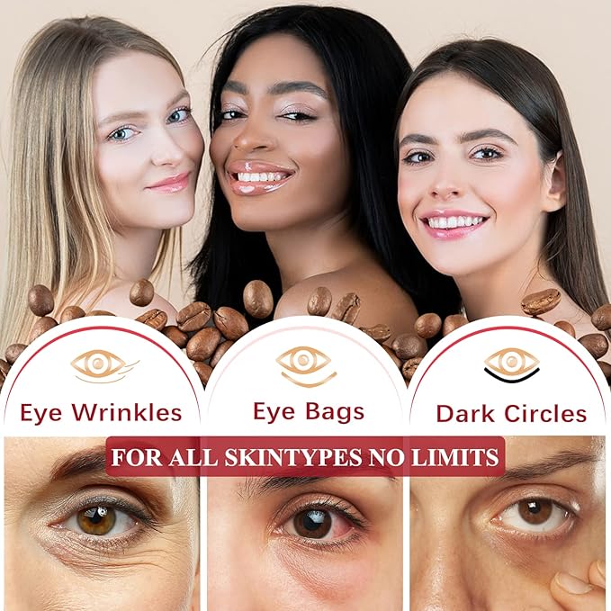 Eye Stick - Anti Wrinkle Eye Cream for Puffy Eyes, Dark Circles, Eye Bags, Crows Feet, Wrinkles,Reduces Wrinkles Saggy Skin Puffy Eyes (Caffeine 2Pack)