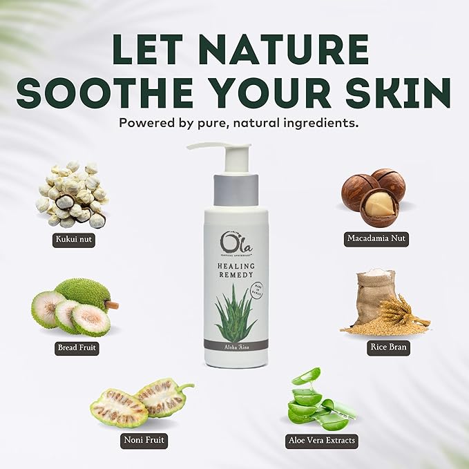 Ola Healing Remedy Lotion with Pure Tropical Oils and Plant Extracts - 3.4 fl oz