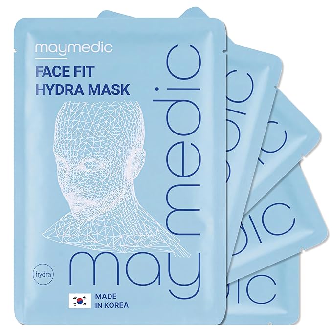 Face It Hydrating Sheet Masks, Hyaluronic Acid, Centella Asiatica, Panthenol, Moisturizing, Anti-Aging, Deep Hydration, Soothing, Vegan, Korean Skincare, Pack of 5