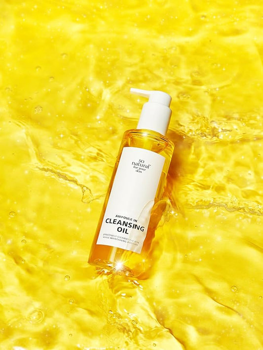 [So'natural Powder4room] Ampoule In Cleansing Oil 6.76 fl.oz (200ml) | A Non-drying Vegan Cleansing Oil | Korean Cleansing Oil | Korean Oil Cleanser | Deep Cleansing Oil | Pore Cleasing Oil