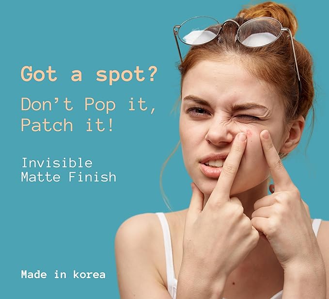 Pimple Patches with Salicylic Acid - Hydrocolloid Invisible Acne Patches - 81 Count 2 Sizes (10mm & 12mm) Korean Zit Patches