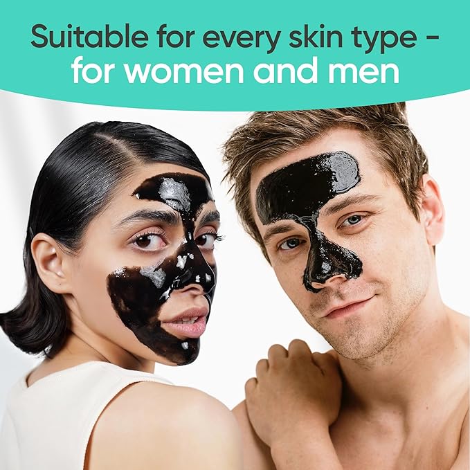 SUNATORIA Blackhead Remover Mask - for Women and Men - Activated Charcoal Peel Off Face Mask - Deep Pore Cleaner Nose Blackhead Remover Pore Release - Black Head Remover for Face