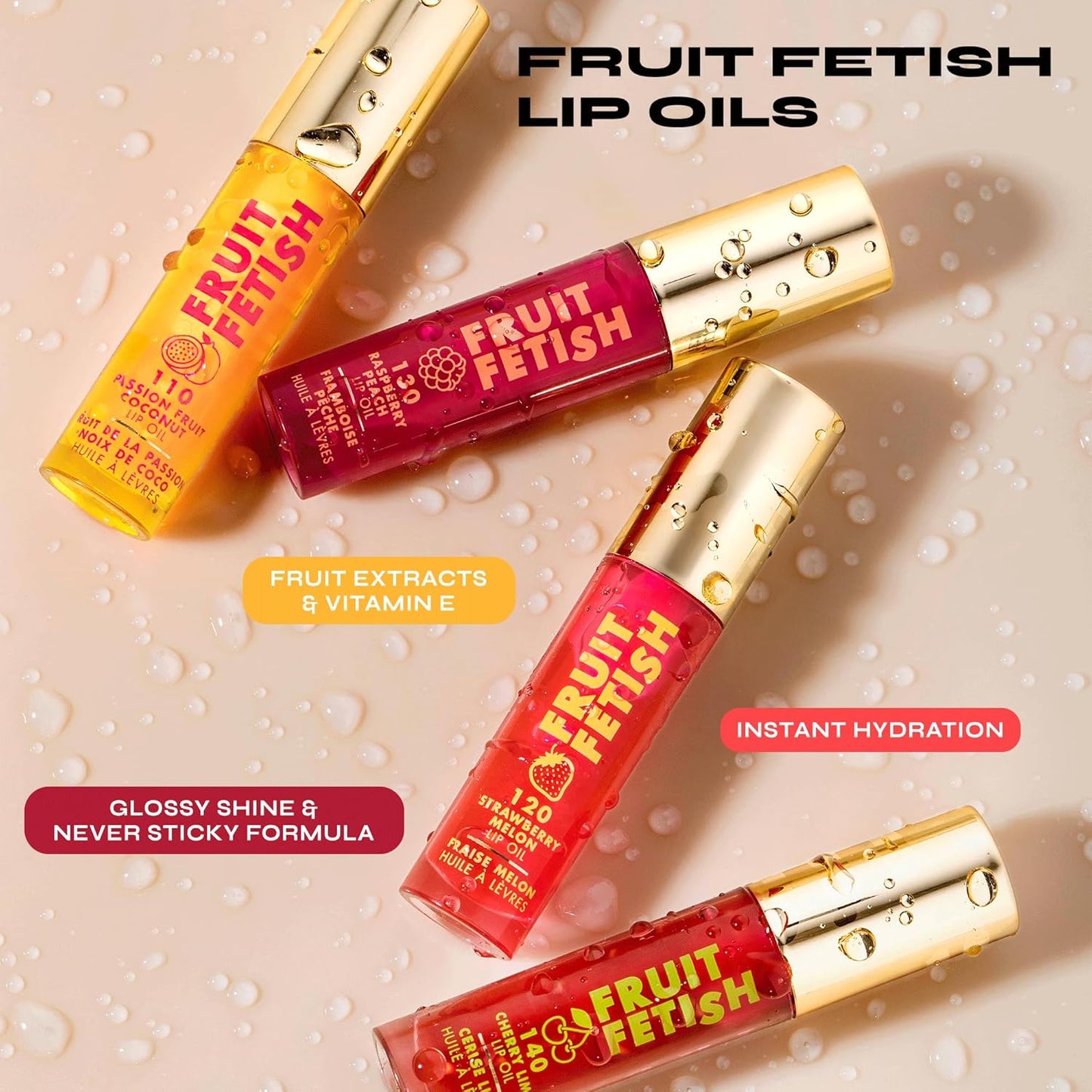 Milani Lip Oil with Vitamin E for Instant Hydration, Fruit Extract Infused Lip Treatment and Moisturizing Lip Gloss - Strawberry Melon