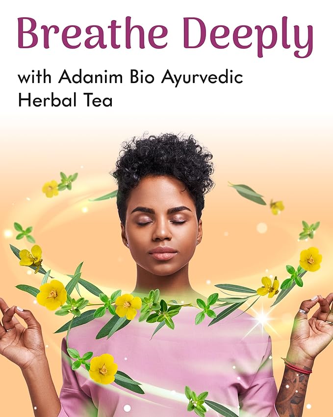 Adanim Bio Thyme Tea, Value Pack 80 Teabags with Organic Mullein Leaf and Eucalyptus Tea, Enhanced Respiratory and Lung Health, Caffeine Free Thyme Tea Bags
