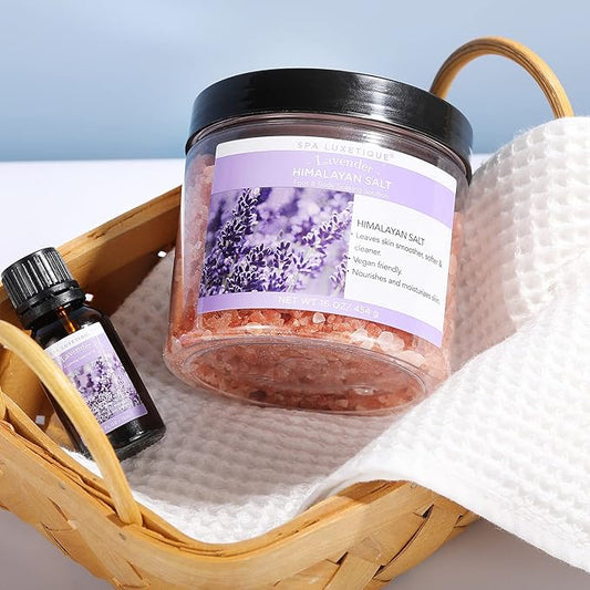 spa luxetique Bath Salts for Soaking, Spa Luxetique Epsom Salts Gifts Set for Women, 3.17lbs Bath Salts for Women, Epsom Salts for Soaking, Mother's Day Christmas Gifts for Woman Mom