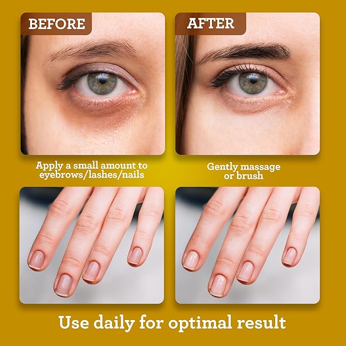 GuruNanda Castor Oil (8 Fl oz), 100% Pure, Cold Pressed & Hexane-Free, Hydrating Carrier Oil, Natural Castor Oil for Hair, Eyebrows & Eyelashes Growth