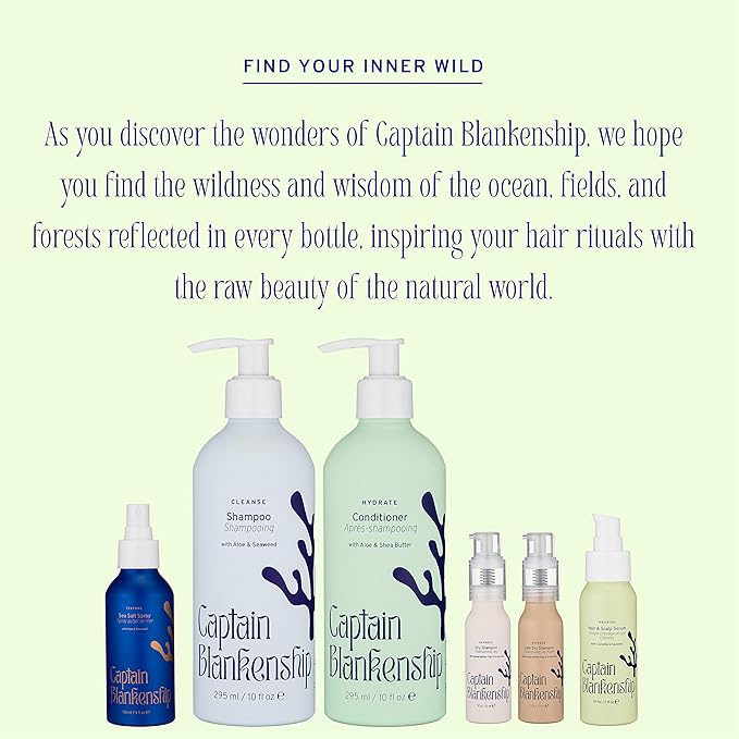 Captain Blankenship Nourish Hair & Scalp Serum | Restores the Scalp, Promotes Healthy Hair Growth, & Reduces Frizz | Color Safe, Organic, Sulfate Free, Vegan Haircare - 2 oz