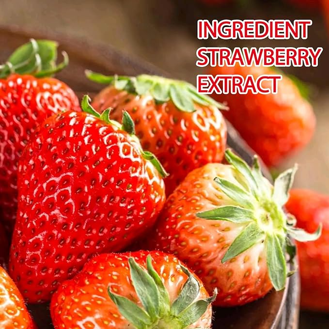 2PCS Strawberry Conditioning Lip Scrub Kit,Moisturizing Lip Sleeping Mask Long Lasting Hydrating Lip Scrubber Exfoliator Lip Care Products for Men & Women