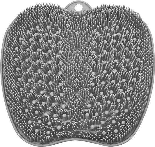 BESKAR 2Pack Shower Foot Scrubber Mat, Foot Scrubbers for Use in Shower, Cleaning & Exfoliating Your Feet No Bend