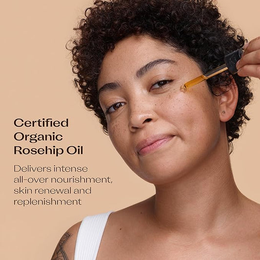 Trilogy Certified Organic Rosehip Oil Duo, Intensive Nourishment, Improves Appearance of Scars, Stretch Marks, Fine Lines, & Wrinkles, 1.5 fl oz Each