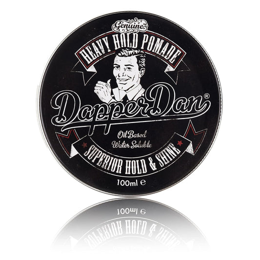 Heavy Hold Pomade By Dapper Dan, Superior Hold, Petrolatum Free, No Build Up, Liquorice & Vanilla Fragrance 100ml