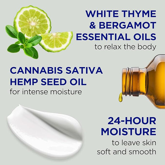 Dr Teal's Body Lotion, Cannabis Sativa Hemp Seed Oil & Essential Oils, 18 oz (Pack of 3)